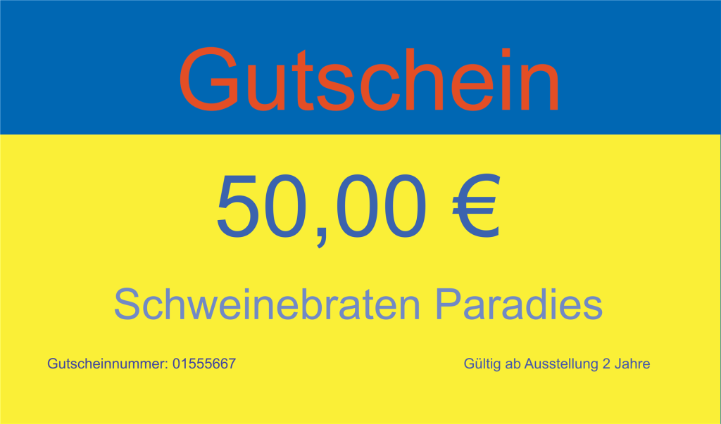 Gutschein Muster